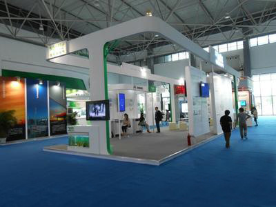 新國際科技展覽會40平方展位搭建服務(wù) 上海寶成會展一站式解決方案